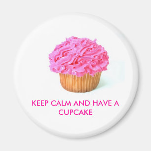Caketeken, KALK BEWAREN EN EEN CUPCAKE HEBBEN Magneet