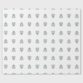 Caketje in cadeaupapier - Minimalistische verjaard