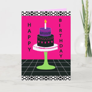 Cakey Birthday Card Series 2 Kaart