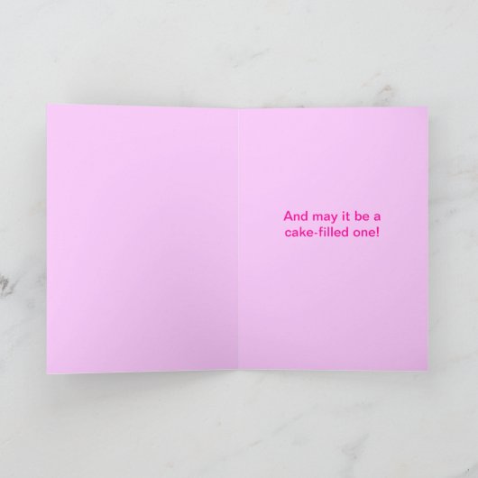 Cakey Verjaardag Kaart Series 2 (Binnen)