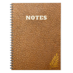 caki bruine leren stijl notitieboek