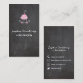 Cakker op verticale Visitekaartje van het bord (Voorkant / Achterkant)