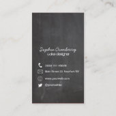 Cakker op verticale Visitekaartje van het bord (Achterkant)