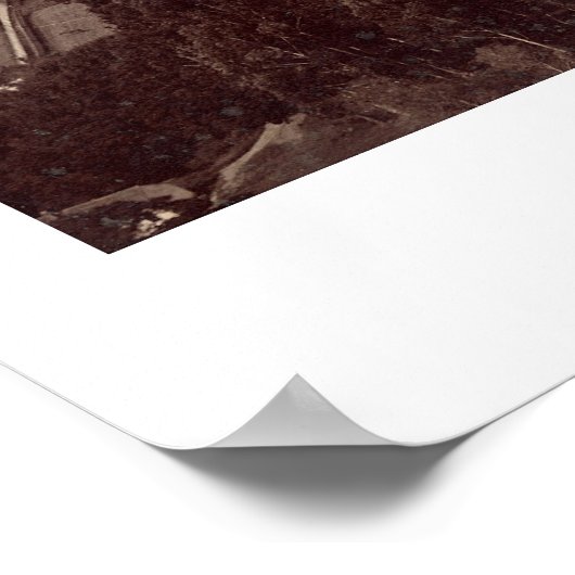 Cal Berkeley Campus Foto 1888 Poster (Hoek)