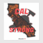 CAL FIRE STRONG AX HELM Red Sticker (Vel)