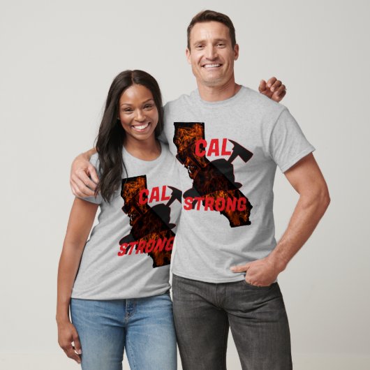 CAL FIRE STRONG AX HELMENT Red T-shirt (Unisex)