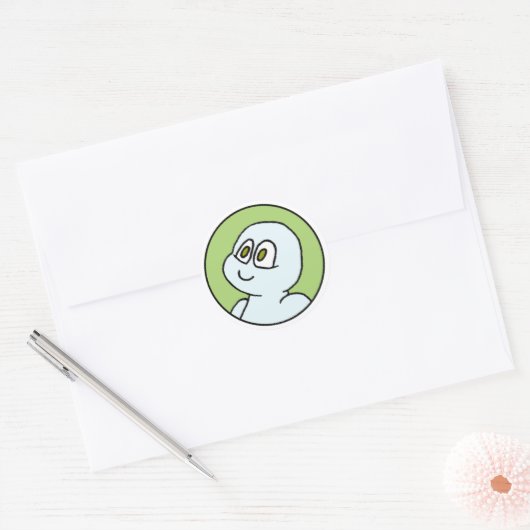 Cal Mini Circle Sticker (Envelop)