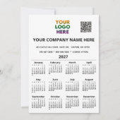 Cal Modern Feestelijk Zakelijk Logo QR Kerstkaart (Achterkant)