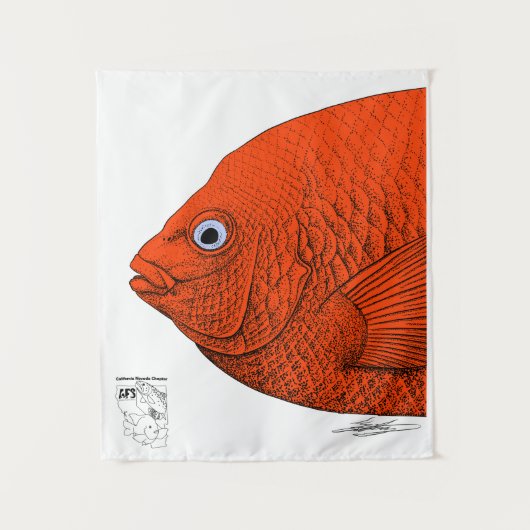 Cal-Neva AFS fish art-Support studentensubeenheden Wandkleed (Voorkant)