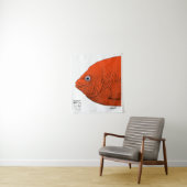 Cal-Neva AFS fish art-Support studentensubeenheden Wandkleed (In situ)