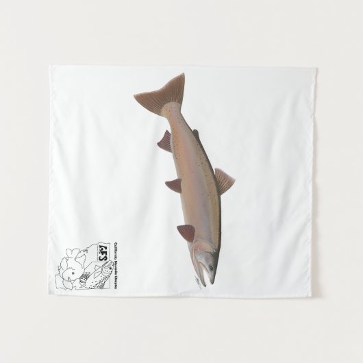 Cal-Neva AFS fish shirt-Support studentensubeenhed Wandkleed (Voorkant (horizontaal))