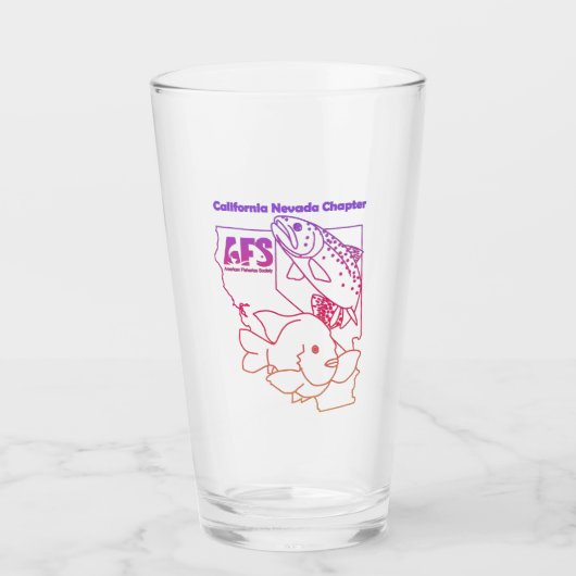 Cal-Neva AFS roze en paars glas Tumbler (Voorkant)