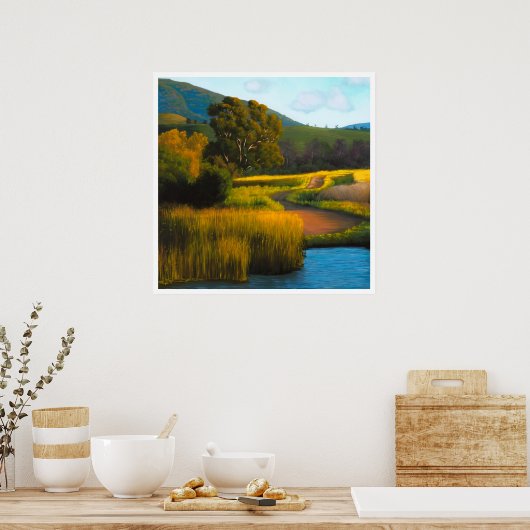 Cal Poly Vissen Hole Poster (Keuken)