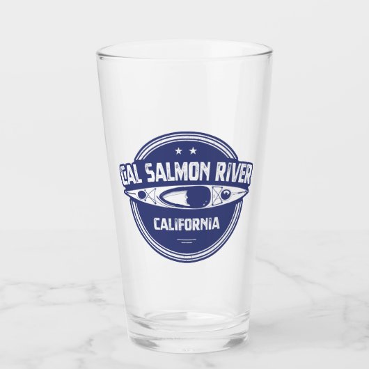Cal Salmon River California Kayaking Glas (Voorkant)