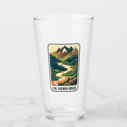 Cal Salmon River California Kleuren Glas (Voorkant)