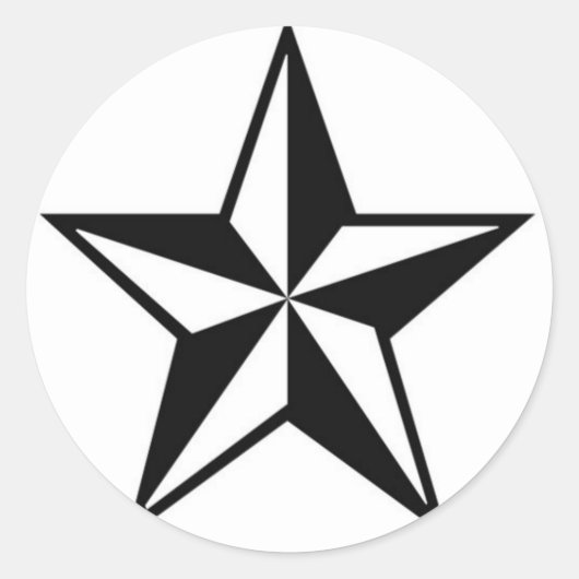 CAL STAR RONDE STICKER (Voorkant)