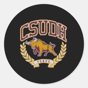 Cal State Dominguez Hills Toros Overwinning Ronde Sticker