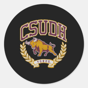Cal State Dominguez Hills Toros Overwinning Ronde Sticker