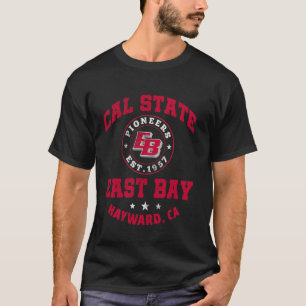 Cal State East Bay Hayward CA Californië EB Pionie T-shirt