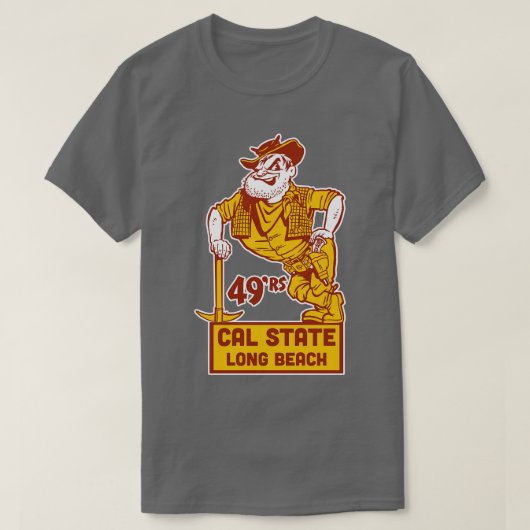  Cal State Long Beach 49er Mascotte T-shirt (Design voorkant)