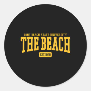 Cal State Long Beach Club - Datum Ronde Sticker