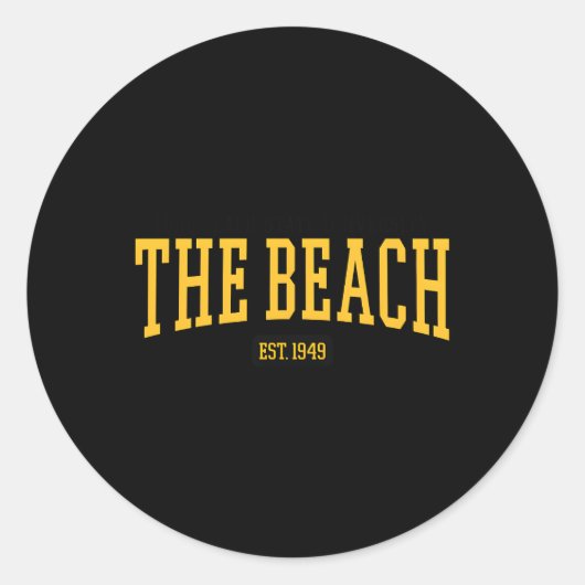 Cal State Long Beach Club - Datum Ronde Sticker (Voorkant)