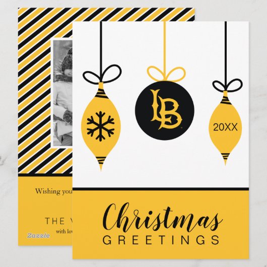 Cal State Long Beach Feestdagenkaart (Voorkant / Achterkant)