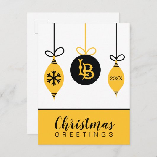 Cal State Long Beach Feestdagenkaart (Voorkant / Achterkant)