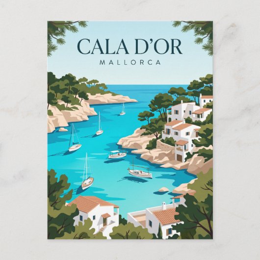 Cala d'Or Spanje Briefkaart (Voorkant)