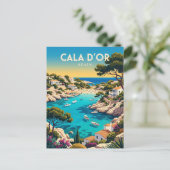 Cala d'Or Spanje Briefkaart (Staand voorkant)