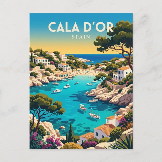 Cala d'Or Spanje Briefkaart (Voorkant)