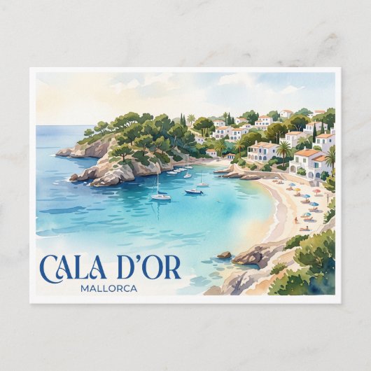 Cala d'Or Spanje Briefkaart (Voorkant)