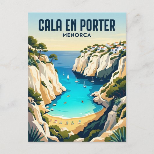 Cala en Porter Spanje Briefkaart (Voorkant)