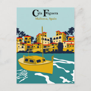 Cala Figuera, Mallorca, Spanje Briefkaart