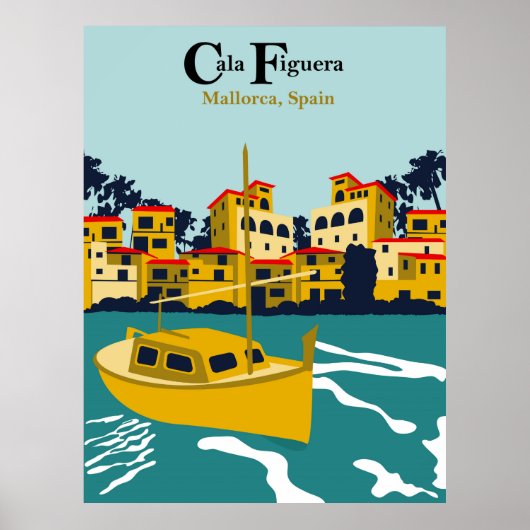 Cala Figuera, Mallorca, Spanje Poster (Voorkant)