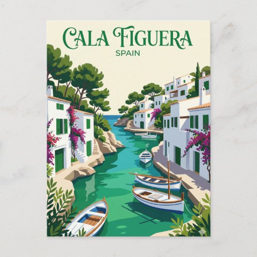 Cala Figuera Spanje Briefkaart (Voorkant)