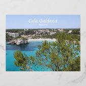 Cala Galdana, Menorca, Spanje Folie Feestdagen Briefkaart (Voorkant)