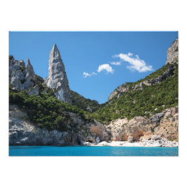 Cala Goloritze strand op Sardinië, foto-afdruk Foto Afdruk