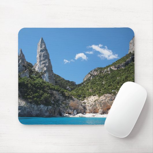 Cala Goloritze strand op Sardinië mousepad Muismat (Met muis)