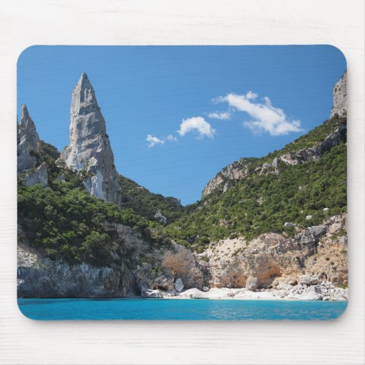 Cala Goloritze strand op Sardinië mousepad Muismat (Voorkant)