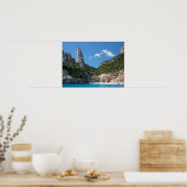 Cala Goloritze strand op Sardinië poster (Keuken)