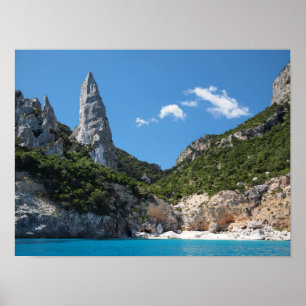 Cala Goloritze strand op Sardinië poster