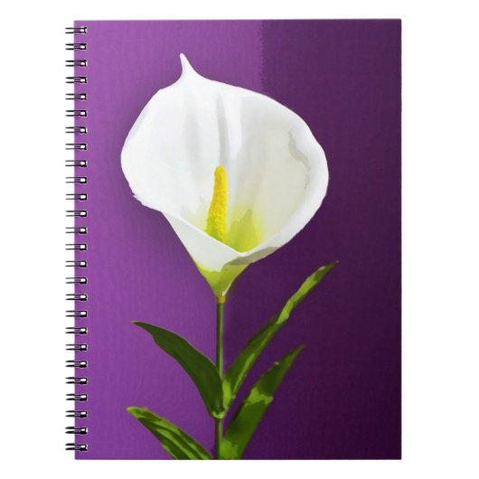Cala Lelie Bloem Notitieboek (Voorkant)