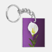 Cala Lelie Bloem Sleutelhanger (Voorkant Links)