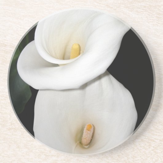 Cala Lilies Zandsteen Onderzetter (Voorkant)