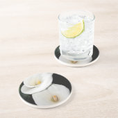 Cala Lilies Zandsteen Onderzetter (Zijkant)