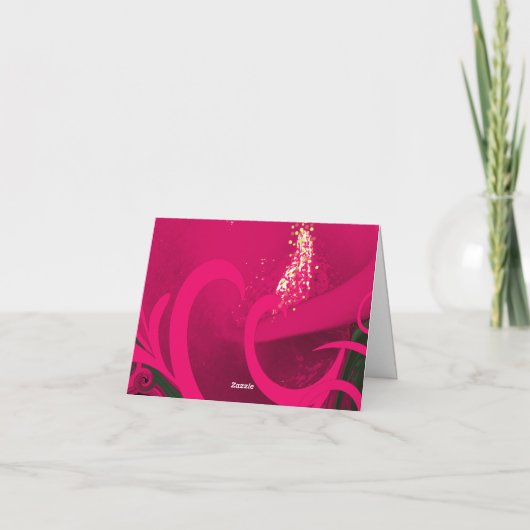 Cala Lilly danken de Diepe Wervelingen Rasberry u Bedankkaart (Achterkant)