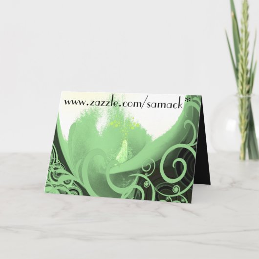 Cala Lilly Green Swirls - Gepersonaliseerd (Achterkant)