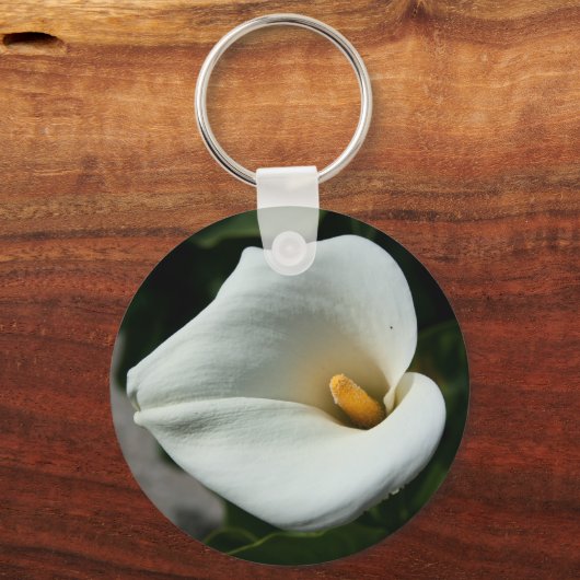 Cala Lily Flower Sleutelhanger (Voorkant)