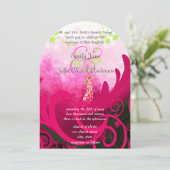 Cala Lily Flower Wedding Invitation Kaart (Staand voorkant)